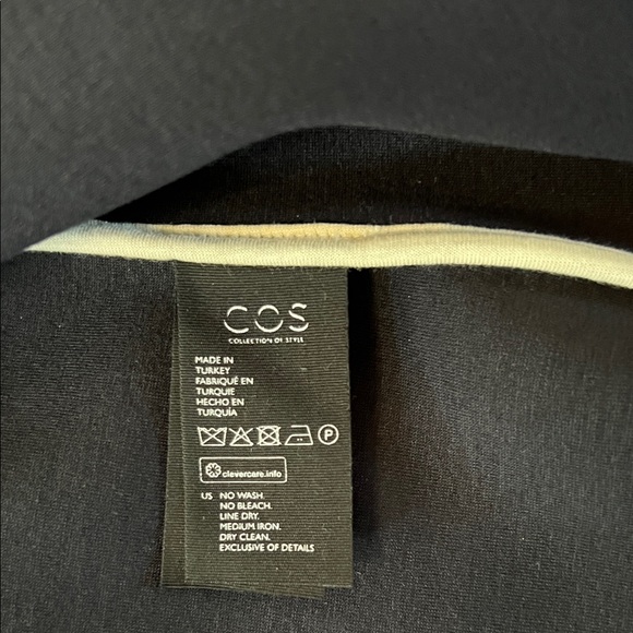 COS Women’s Zip-Up Navy Jacket, Size M - Picture 7 of 10